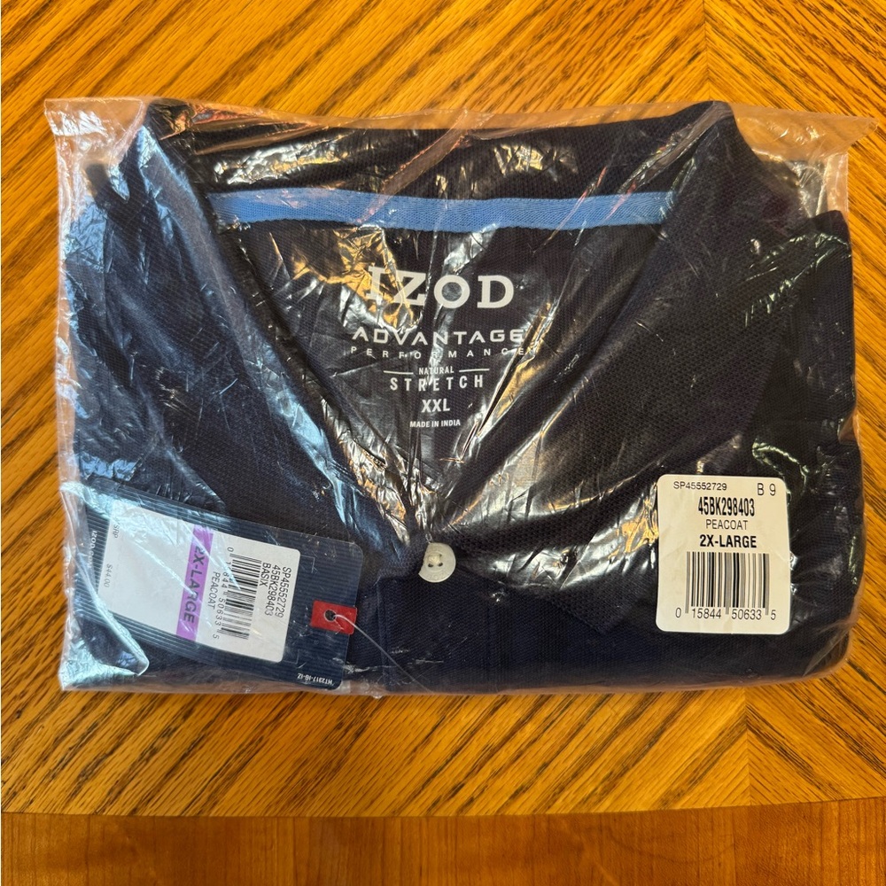 Izod Men's Polo Shirt - Navy Blue